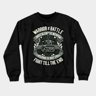 Warrior Of Battle, Vintage Retro Classic Crewneck Sweatshirt